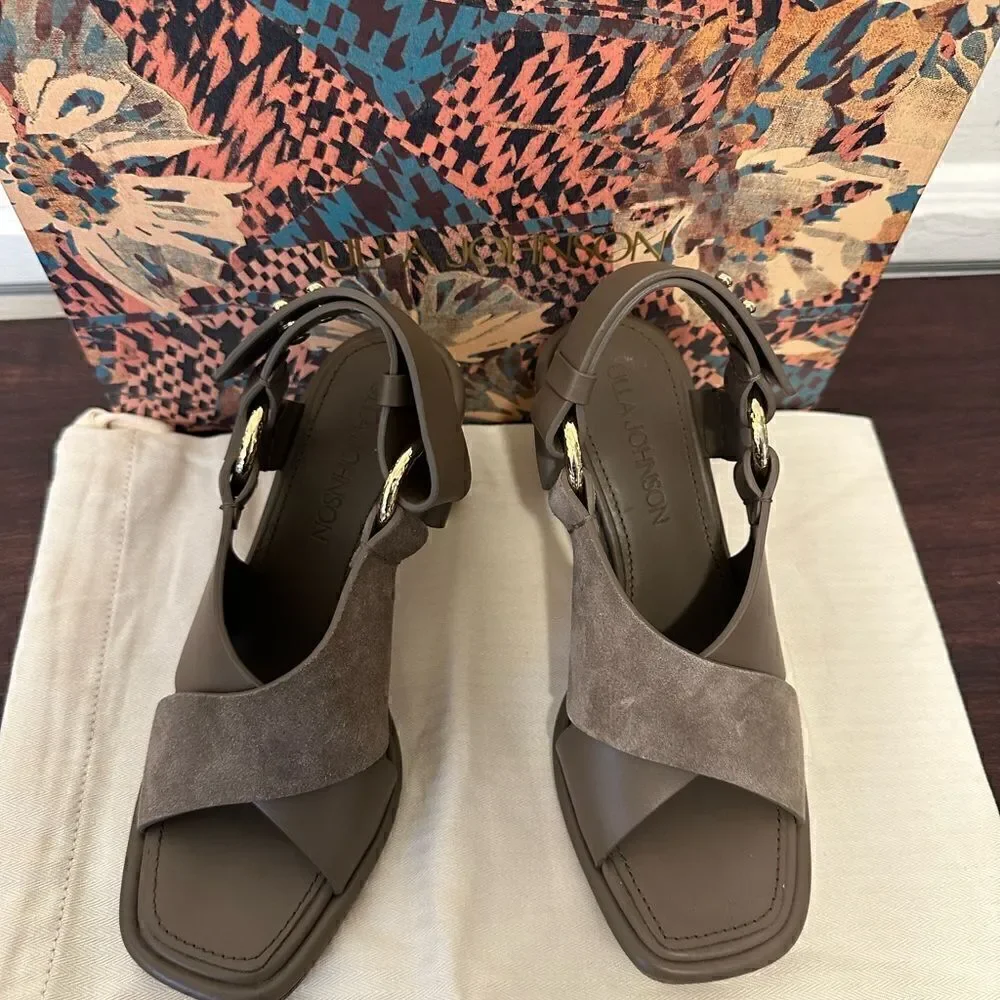 Ulla Johnson leather Crisscross Sandal size 5 new
